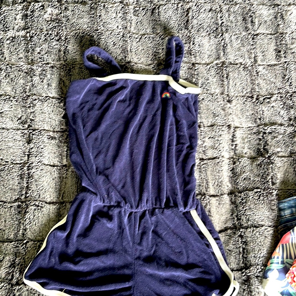 Gap kids terry cloth romper size large